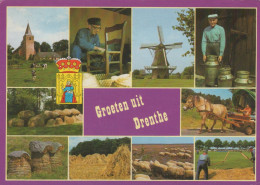Delcampe - Nederland Plattelandsleven Landschappen Molen Kerk Schapen Post #SCH637 - Sonstige & Ohne Zuordnung