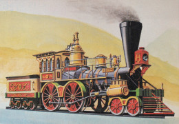 Delcampe - USA Steam Locomotive S Meredith Type 2B American Train History #SCH561 - Santa Ana