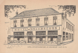 Delcampe - Nederland Hulst Hotel Café De Graanbeurs Architectuur Geplaatst #SCH446 - Hulst