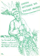 Delcampe - Algérie Alger 1985 Illustration Illustrateur Talbi Union Nationale Des Paysans Algériens - Algerien