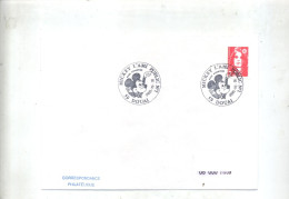 Delcampe - Lettre Cachet Douai Mickey Ami - Cachets Commémoratifs