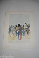 Delcampe - Grande Gravure 1854 1870 GENIE DE LA GARDE IMPERIALE GENDARMERIE A CHEVAL - Non Classés