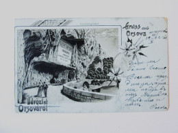 Delcampe - Rare! Romania:Salutation De Orsova,c.pos.litho Voyage 1902/Greetings From Orsova 1902 Mailed Litho Postcard - Rumänien