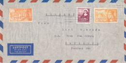 Delcampe - Spain Air Mail Cover Sent To Germany 1952-53 Good Franked The Cover Is Wrinkled - Lettres & Documents