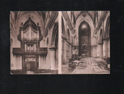Delcampe - Cpa Neufchatel En Bray Ville Martyre église Notre Dame Le Grand Orgue Après Le 7 Juin 1940 2 Vues Sur Carte - Neufchâtel En Bray