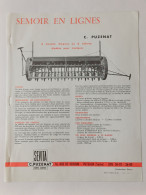 Delcampe - Prospectus 1p. Années 50 Semoir En Lignes à Doubles Disques Ou à Sabots Simca Pour Tracteurs Pour Tracteur SEVITA - Publicités