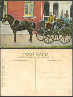 Delcampe - China Old Colour Postcard High Class Chinese People On A Drive Horse Cart Street - China
