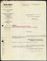 Delcampe - Facture ARIES à Courbevoie Fabrique D'automobiles Et De Camions - Non Classés
