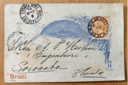Delcampe - Entier Postal Stationery 1895 Brazil Rio De Janeiro To Sorocaba , Voir Scans - Mexiko
