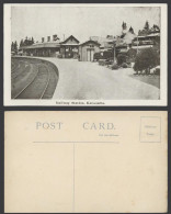Delcampe - Australia 1919 Old Postcard Katoomba Railway Station, Platform, Locomotive Train - Autres & Non Classés