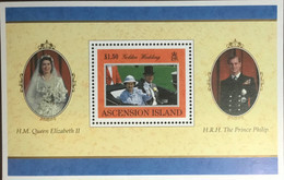 Delcampe - Ascension 1997 Golden Wedding Minisheet MNH - Ascensión