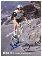 Delcampe - CARTE CYCLISME GRANF FORMAT CELESTINO VERCELLI SIGNEE TEAM SCIC 1971 ( FORMAT 20,5 X 28,5 ) - Radsport