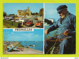 Delcampe - 44 PREFAILLES N°352 Pêcheur Réparant Ses Filets Port De St Gildas VOIR ZOOM Citroën Ami 6 Et 2CV Simca 1000 Ariane - Préfailles