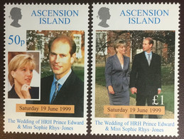 Delcampe - Ascension 1999 Royal Wedding MNH - Ascensión