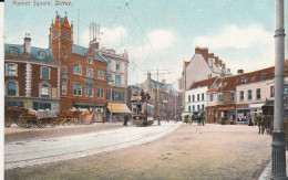 Delcampe - CPA ANGLETERRE - Dover : Market Square - Tramway, Commerces - Couleur - Dover