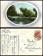 Delcampe - Australia QV 1d. 1910 Old Postcard Adelaide Botanical Gardens Bridge & Lake S.A. - Autres & Non Classés