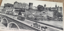 Delcampe - CPA 64 PYRENEES ATLANTIQUES  PAU  LE PONT DE JYRANCON ET LE CHATEAU ECRITE - Pau