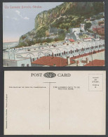 Delcampe - Gibraltar Old Colour Postcard Casemates Barracks Military Barrack Panorama Rocks - Gibraltar
