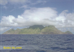 Delcampe - 1 AK Saba Island * View Of Saba Island From The Deck Of The Makana Ferry On This Way From Sint Eustatius Island * - Saba
