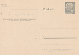 Delcampe - BUNDESREPUBLIK 1961 Heuss 8 (Pf) Hellgrau Seltene Ungebrauchte Kab.-GA (GA P36) - Neufs