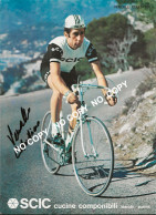 Delcampe - CARTE CYCLISME GRANF FORMAT CELESTINO VERCELLI SIGNEE TEAM SCIC 1971 ( FORMAT 20,5 X 28,5 ) - Radsport