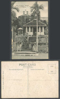 Delcampe - Ceylon Old Postcard Isurumuniya Temple Anuradhapura Ruins Palm Trees Monks Steps - Sri Lanka (Ceylon)