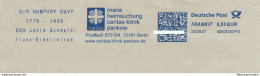 Delcampe - Sir Humphrey Davy Schmelzfluss-Elektrolyse - Caritas Klinik Pankow 2007 - Entdeckt Schmerzlindernde Wirkung Von Lachgas - Médecine