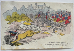 Delcampe - CPA - GUERRE 1914 - 1918 -  RETRAITE DE LA MARNE - Le Kronprinz Au Château De Villers Au Vent - Humour
