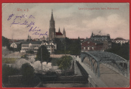 Delcampe - Baden-Württemberg CP COLORISEE ULM A. D. - GEBERFÜHRUNGSBRÜCKE BEIM MOHRENKOPF - A8735 F. H. ULM A. D. 10 - Ulm