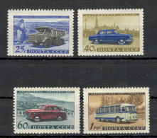 Delcampe - RUSSIA - USSR - MNH SET - DEVELOPMENT OF THE SOVIET AUTOMOTIVE INDUSTRY - 1960. - Neufs