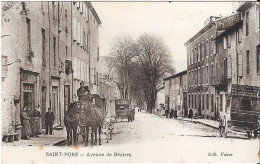 Delcampe - SAINT-PONS - Avenue De Béziers  (Bel Attelage) - Saint-Pons-de-Thomières