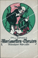 Delcampe - Be30 Cartolina Paul Brann's Marioneffen Theater Munchner Runstler - Sonstige & Ohne Zuordnung