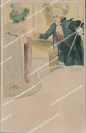 Delcampe - Be32 Cartolina Tosca Illustratore Metlicovitz - Sonstige & Ohne Zuordnung