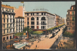Delcampe - Alger - 288 La Fontaine Lumineuse Et La Rue D'Isly - Algerien