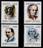 Delcampe - 2226D - ARGENTINA - 1985 - MNH - WRITERS - FRAY LUIS BELTRAN, ALBERDI, LEVENE AND AVELLANEDA - Neufs