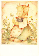 Delcampe - Children Art By Hummel Girl Blowing Dandelions Vintage Postcard B818 - Sonstige & Ohne Zuordnung