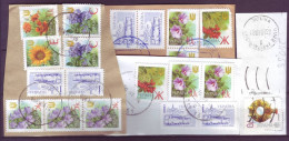 Delcampe - Ukraine  Inflation  20 Used Postage Stamps, Cutouts From Postal Envelopes - Ukraine