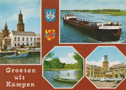 Delcampe - Nederland Kampen Historische Architectuur Schip Wezet I En Landschap #SCK205 - Kampen