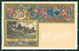 Delcampe - Militari Fanteria 58 Reggimento Brigata Abruzzi Teramo Spartito Cartolina MT8503 - Regimente
