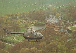 Delcampe - Nederland Haarzuilens Klu Bölkow Bo 105C Helikopter Kasteel De Haar #SCK037 - Hubschrauber