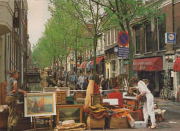 Delcampe - Nederland Delft Voldersgracht Antiekmarkt Langs Gracht Mensen Handel #SCK001 - Delft