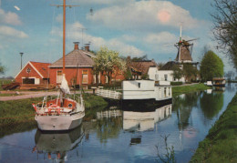 Delcampe - Nederland Zuidlaren Haven Molen Boten En Dorpsgezicht Verzonden #SCH967 - Zuidlaren