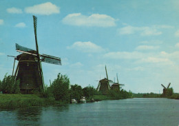 Delcampe - Nederland Kinderdijk Zuid Holland Panoramisch Landschap Met Windmolens #SCH942 - Kinderdijk