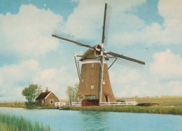 Delcampe - Nederland Zoeterwoude Molen Aan Meerbrug Landschap Unposted #SCH903 - Delft