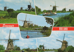 Delcampe - Nederland Kinderdijk Zuid Holland Polderlandschap Met Windmolens #SCH878 - Kinderdijk