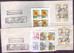 Delcampe - Ukraine  Inflation  18 Used Postage Stamps, Cutouts From Postal Envelopes - Ukraine