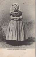 Delcampe - Nederland Vlissingen Zuid Beveland Meisje In Klederdracht 1911 #SCK567 - Sonstige & Ohne Zuordnung
