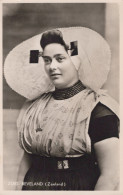 Delcampe - Nederland Zuid Beveland Vrouw Klederdracht Portret Geplaatst Real Photo #SCK561 - Sonstige & Ohne Zuordnung
