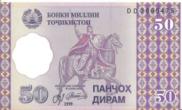 Delcampe - #2428 - Tadjikistan 50 Diram 1999 - Tadjikistan