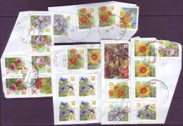 Delcampe - 2002 Ukraine  Inflation  23 Used Postage Stamps, Cutouts From Postal Envelopes - Ukraine